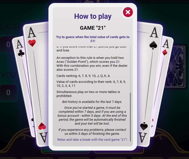 Play BlackJack in Online Casino Melbet NZ